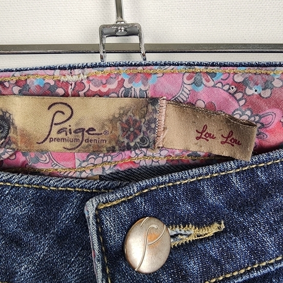 Paige Y2K Flare Leg Jeans SIZE 29 Boho Hippie Festival - Picture 5 of 7